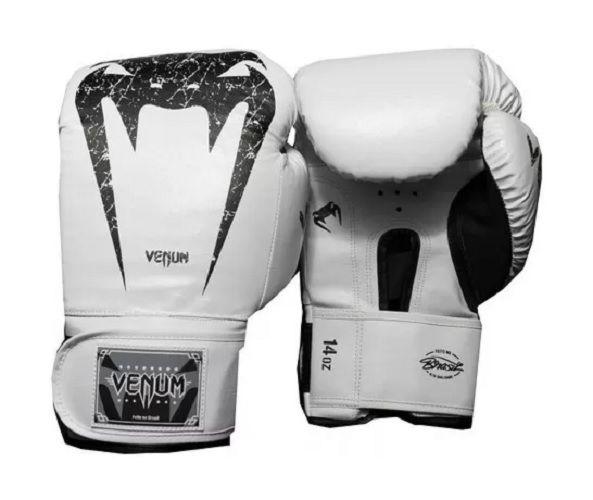 Luvas de Boxe Muay Thai MMA Venum Giant Brasil Branca - Luva